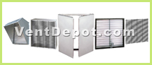 VentDepot offers Fan Shutters Hoods and Guards for the Axial Wall Fans.