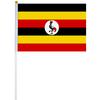 <font size=1>
<b>Bandera:</b> Uganda.<br>
<b>Material de la Tela:</b> Poli�ster.<br>
<b>Tama�o Extendida:</b> 14x21cm.<br>
<b>Colores:</b> Negro/Amarillo/Rojo.<br>
<b>Aplicaciones:</b> Es adecuado para plaza al aire libre, hotel, club, oficina, hogar, conferencias, decoraci�n, eventos deportivos, escuelas, jardines, hogar, tiendas, etc.<br>
<b>Garant�a:</b> Por defecto de fabricaci�n sujeto a cl�usulas VentDepot.<br>
<Font>