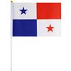 <font size=1>
<b>Bandera:</b> Panamá.<br>
<b>Material de la Tela:</b> Poliéster.<br>
<b>Tamaño Extendida:</b> 14x21cm.<br>
<b>Colores:</b> Azul/Rojo/Blanco.<br>
<b>Aplicaciones:</b> Es adecuado para plaza al aire libre, hotel, club, oficina, hogar, conferencias, decoración, eventos deportivos, escuelas, jardines, hogar, tiendas, etc.<br>
<b>Garantía:</b> Por defecto de fabricación sujeto a cláusulas VentDepot.<br>
<Font>