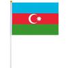 <font size=1>
<b>Bandera:</b> Azerbaiyán.<br>
<b>Material de la Tela:</b> Poliéster.<br>
<b>Tamaño Extendida:</b> 14x21cm.<br>
<b>Colores:</b> Azul/Rojo/Verde/Blanco.<br>
<b>Aplicaciones:</b> Es adecuado para plaza al aire libre, hotel, club, oficina, hogar, conferencias, decoración, eventos deportivos, escuelas, jardines, hogar, tiendas, etc.<br>
<b>Garantía:</b> Por defecto de fabricación sujeto a cláusulas VentDepot.<br>
<Font>