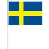 <font size=1>
<b>Bandera:</b> Suecia.<br>
<b>Material de la Tela:</b> Poli�ster.<br>
<b>Tama�o Extendida:</b> 14x21cm.<br>
<b>Colores:</b> Azul/Amarillo.<br>
<b>Aplicaciones:</b> Es adecuado para plaza al aire libre, hotel, club, oficina, hogar, conferencias, decoraci�n, eventos deportivos, escuelas, jardines, hogar, tiendas, etc.<br>
<b>Garant�a:</b> Por defecto de fabricaci�n sujeto a cl�usulas VentDepot.<br>
<Font>
