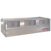 <FONT size=1>
<b>Dimensión: </b> 40x24x20” a 118x24x48" (Frente x Altura x Fondo). <br>
<b>Material: </b> Acero Inoxidable 304.  <br>
<b>Calibre: </b>  24, 22, 20 y 18. <br>
<b>Tipo: </b> Extracción con Inyección. <br>
<b>Luminarios LED: </b>  Con o Sin. <br>
<b>Filtros: </b>  Con o Sin. <br>
<b>Dren para Grasa: </b> Si. <br>
<b>Aplicaciones: </b>  Industria en general, restaurantera, laboratorios, manejo de humo, vapor, gases, grasa; hasta gases ácidos altamente corrosivos, etc. <br>
<b>Norma: </b> NEMA. <br>
<b>Garantía: </b> 1 año.<br>
</FONT>