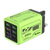 <FONT size=1>
<b>Tipo de Unidad:</b> Cargador USB de Pared UK. <br>
<b>N�mero de Puertos USB:</b> 4 <br>
<b>N�mero de Puertos PD:</b> 2 <br>
<b>Entrada:</b> 100-240V <br>
<b>Potencia Max de Salida:</b> 240W  <br>
<b>Color:</b> Verde. <br>
<b>Aplicaciones:</b> Para cargar varios dispositivos al mismo tiempo a altas velocidades, como tel�fonos inteligentes, tabletas, consolas de videojuegos y otros dispositivos port�tiles, se puede llevar f�cilmente a la oficina, consultorios, escuela, o mantener en el hogar.
<br>
<b>Garant�a:</b> 30 D�as H�biles. <br>