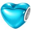 <font size=1>
<b>Producto:</b> Separador.<br>
<b>Figura:</b> Coraz�n. <br>
<b>Material:</b> Plata S925 Chapa.<br>
<b>Cualidad:</b> Fijo.<br>
<b>Color:</b> Turquesa/Plata.<br> 
<b>Aplicaciones:</b> Es ideal para combinar con otros charms, es el regalo perfecto para quienes busquen destacar, ya sea en un cumplea�os, d�a festivo o cualquier ocasi�n especial.<br>
<b>Garant�a:</b> 1 a�o de Garant�a.
<Font>
