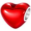 <font size=1>
<b>Producto:</b> Separador.<br>
<b>Figura:</b> Coraz�n. <br>
<b>Material:</b> Plata S925 Chapa.<br>
<b>Cualidad:</b> Fijo.<br>
<b>Color:</b> Rojo/Plata.<br> 
<b>Aplicaciones:</b> Es ideal para combinar con otros charms, es el regalo perfecto para quienes busquen destacar, ya sea en un cumplea�os, d�a festivo o cualquier ocasi�n especial.<br>
<b>Garant�a:</b> 1 a�o de Garant�a.
<Font>