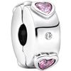 <font size=1>
<b>Producto:</b> Separador.<br>
<b>Figura:</b> Rosca/Corazones.<br>
<b>Material:</b> Plata S925 Chapa.<br>
<b>Cualidad:</b> Clip.<br>
<b>Color:</b> Plata/Rosa.<br> 
<b>Aplicaciones:</b> Es ideal para combinar con otros charms, es el regalo perfecto para quienes busquen destacar, ya sea en un cumplea�os, d�a festivo o cualquier ocasi�n especial.<br>
<b>Garant�a:</b> 1 a�o de Garant�a.
<Font>
