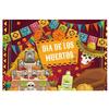 <font size=1>
<b>Producto:</b> Tela en Lienzo.<br>
<b>Tamaño:</b> 220x150cm.<br>
<b>Diseños:</b> Ilustración del 1 y 2 de Noviembre en Lienzo con Colores Tradicionales Mexicanos .<br>
<b>Aplicaciones:</b> El Día De Muertos 2 es utilizado para decoración muros y paredes de interiores y exteriores para ofrendas, lugares de reunión como salón de fiestas, restaurantes, en casa, departamentos, comercios, oficina, fiestas de Halloween, escuela, etc.<br>
<b>Garantía:</b> por defecto de fabricación sujeto a cláusulas VentDepot.<br>
<Font>