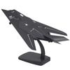 <font size=1>
<b>Modelo:</b> F-117 NightHawk.<br>
<b>Fabricante:</b> Lockheed Martin.<br>
<b>Detalle:</b> Muy Alto.<br>
<b>Material del Avi�n:</b> Metal/Pl�stico.<br>
<b>Material de la Base:</b> Pl�stico.<br>
<b>Escala:</b> 1:72.<br>
<b>Tama�o:</b> 30x28x15cm.<br>
<b>Colores:</b> Negro.<br>
<b>Aplicaciones:</b> Para coleccionistas de aviones de guerra y/o artefactos de Ingenier�a Aeroespaciales, Utilizado para decoraci�n de oficinas directivas, ejecutivas, museos, salas, bares, empresas, sal�n de caf�, habitaci�n � para regalos de cumplea�os.<br>
<b>Garant�a:</b> 1 a�o de garant�a por defecto de fabricaci�n sujeto a cl�usulas VentDepot.<br>
<Font>