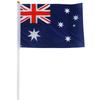 <font size=1>
<b>Bandera:</b> Australia.<br>
<b>Material de la Tela:</b> Poliéster.<br>
<b>Tamaño Extendida:</b> 14x21cm.<br>
<b>Colores:</b> Azul/Blanco/Rojo.<br>
<b>Aplicaciones:</b> Es adecuado para plaza al aire libre, hotel, club, oficina, hogar, conferencias, decoración, eventos deportivos, escuelas, jardines, hogar, tiendas, etc.<br>
<b>Garantía:</b> Por defecto de fabricación sujeto a cláusulas VentDepot.<br>
<Font>