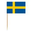 <font size=1>
<b>Bandera:</b> Suecia.<br>
<b>Material:</b> Papel.<br>
<b>Tama�o Extendida:</b> 3.5x2.5cm.<br>
<b>Colores:</b> Azul/Amarillo.<br>
<b>Aplicaciones:</b> Es adecuado para plaza al aire libre, hotel, club, oficina, hogar, conferencias, decoraci�n, eventos deportivos, escuelas, jardines, hogar, tiendas, etc.<br>
<b>Garant�a:</b> Por defecto de fabricaci�n sujeto a cl�usulas VentDepot.<br>
<Font>