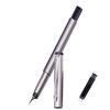 <FONT size=1>
<b>Tipo:</b> Pluma Tipo Fuente. <br>
<b>Punto de Escritura:</b> 0.5mm. <br>
<b>Compatibilidad con Tinta:</b> LargeCartri 4mm. <br>
<b>Color de Pluma:</b> Gris.<br>
<b>Color de Tinta:</b> Negro, Morado, Azul Marino, Café, Verde, Rojo, Naranja, Amarilla o Rosa.<br>
<b>Material:</b> Acero Inoxidable. <br>
<b>Aplicaciones:</b> Puede ser utilizada en lugares como: la escuela, oficina, centro de comercio, etc.
Se puede utilizar para: redacción, firmar, dibujar, caligrafía, etc.<br>
<b>Garantía:</b> 30 dias. <br>
</FONT>