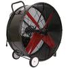 <FONT Size=1>
<b>Type:</b> Triangle Engineering Top of the Line Explosion Proof Drum Fan<br>
<b>Drive Type:</b> Belt Drive<br>
<b>Motor Type:</b> Explosion Proof<br>
<b>Blade Material:</b> Aluminum<br>
<b>Voltage:</b> 115/230V<br>
<b>Horse Power:</b> 1/2 to 1HP<br>
<b>Diameters:</b> 36", 42”, and 48"<br>
<b>Air Flow:</b> 12100CFM to 19460CFM<br>
<b>Ship By:</b> LTL Freight<br>
</FONT>