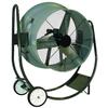 <FONT Size=1>
<b>Type:</b> Industrial Blower<br>
<b>Water Proof:</b> Yes<br>
<b>Mount Type:</b> Rollable Dolly<br>
<b>Oscillating:</b> No<br>
<b>Drive Type:</b> Direct Drive<br>
<b>Motor Type(s):</b> Totally Enclosed<br>
<b>Voltage:</b> 115V 1 Phase<br>
<b>Manufacturer:</b> Triangle Engineering<br>
<b>Horse Powers:</b> 1/2 and 1HP<br>
<b>Diameters:</b> 30 inch<br>
<b>Air Flow:</b> 7860 and 10637CFM<br>
<b>Air Flow Distance:</b> up to 100FT<br>
<b>Ships by:</b> LTL Freight<br> 
</FONT>