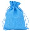<FONT size=1>
<b>Tipo de Producto:</b> Bolsa de Yute.<br>
<b>Material:</b> Lino Yute.<br>
<b>Tama�o:</b> 10x14cm.<br>
<b>Color:</b> Azul.<br>
<b>Aplicaciones:</b> Ideal para empaquetar dulces, joyas, artesan�as, cuentas, muestras de cosm�ticos, tarjetas, lavanda, etc., y resolver la molestia de empacar cosas peque�as mientras viaja. Ideal para fiestas, bodas, vacaciones, empresas, iglesias, hoteles, tiendas para envolver regalos a favor. <br>
<b>Garant�a:</b> Garant�a por defecto de fabricaci�n sujeto a cl�usulas VentDepot.<br>
</FONT>
