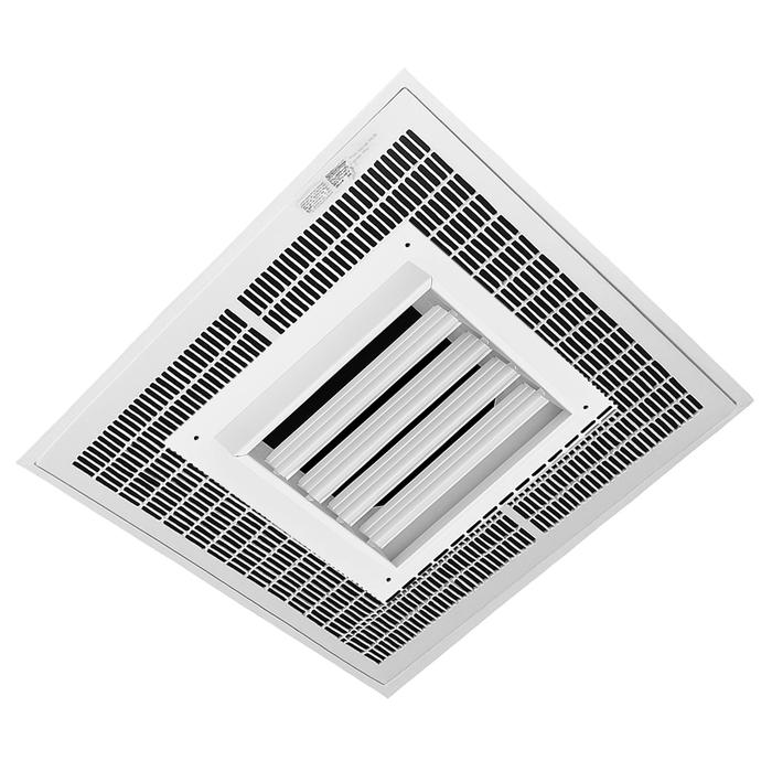 Linear Louvered Diffuser Heater Heaters Downflow Fan Forced 3480